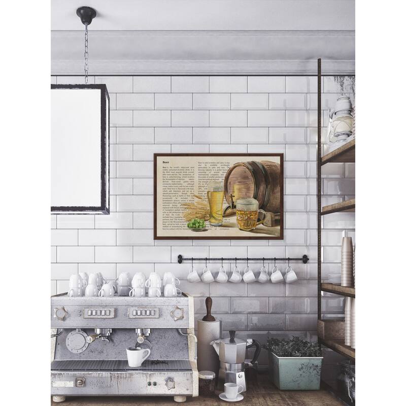 'Beer Tradition' Framed Painting Print