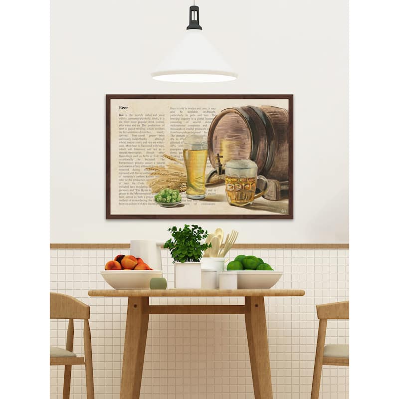 'Beer Tradition' Framed Painting Print