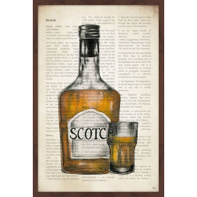 'Scotch History' Framed Painting Print