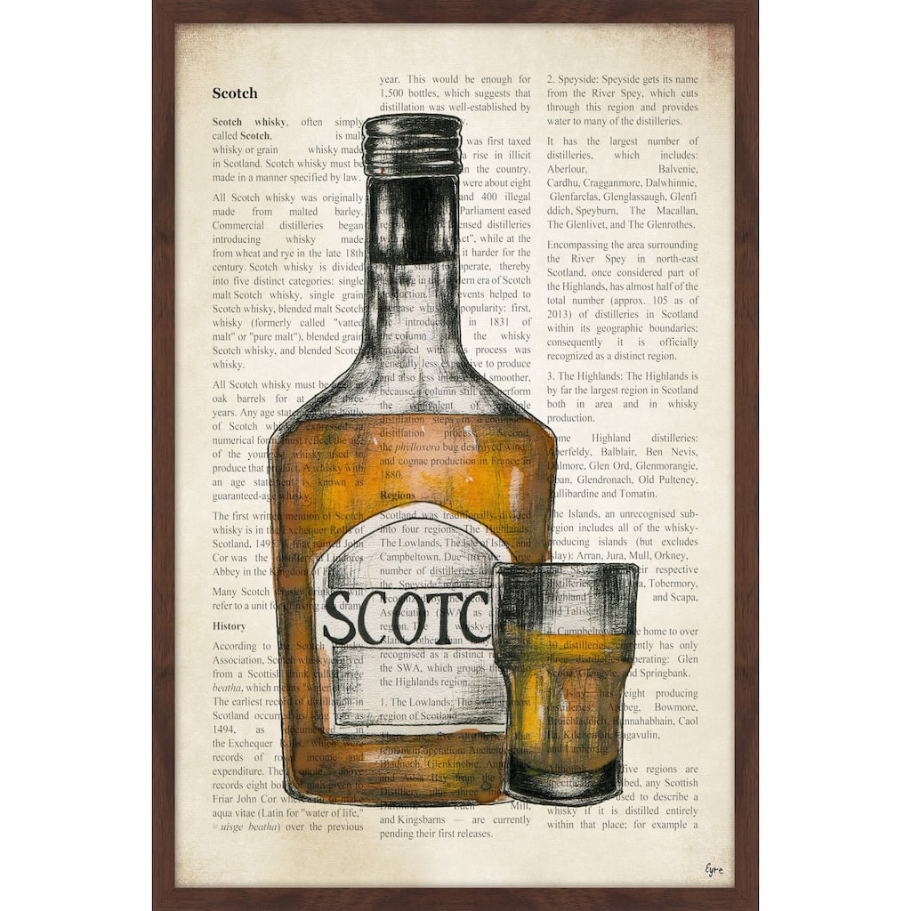 'Scotch History' Framed Painting Print
