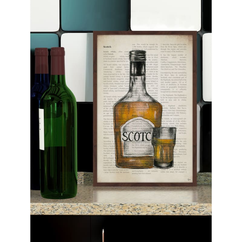 'Scotch History' Framed Painting Print