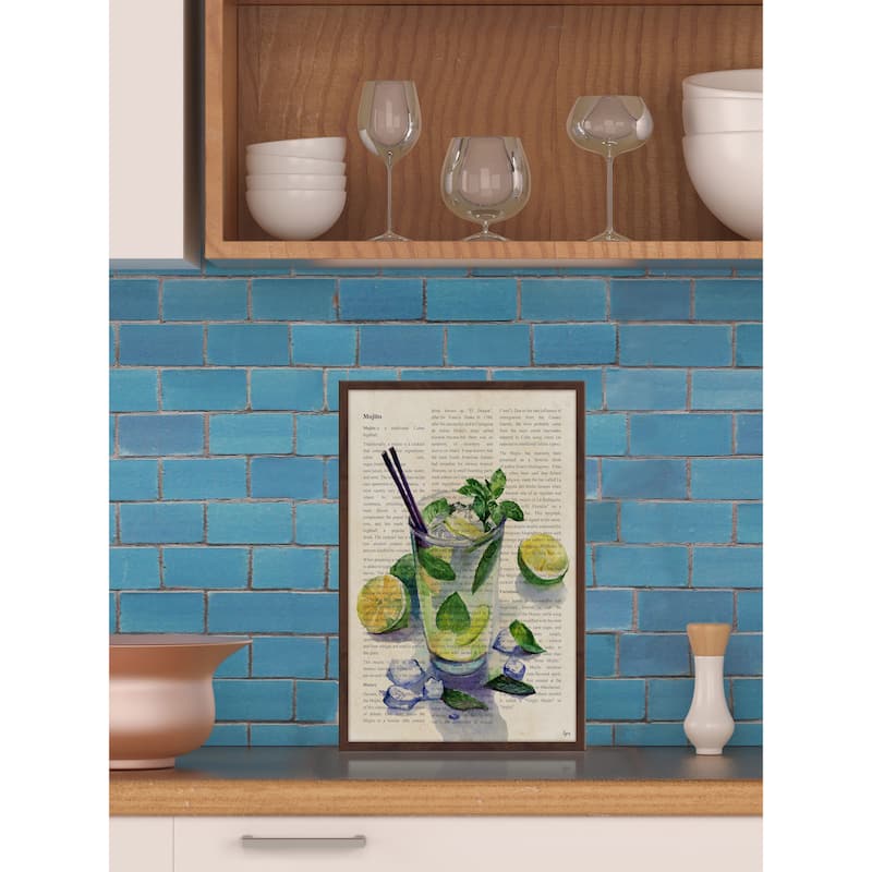 'Mojito History' Framed Painting Print