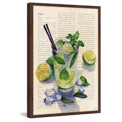 'Mojito History' Framed Painting Print