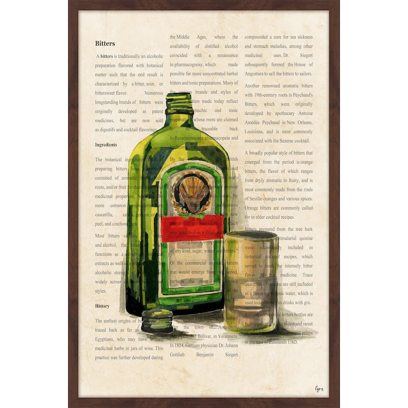 'Jagermeister History' Framed Painting Print