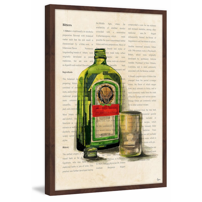 'Jagermeister History' Framed Painting Print