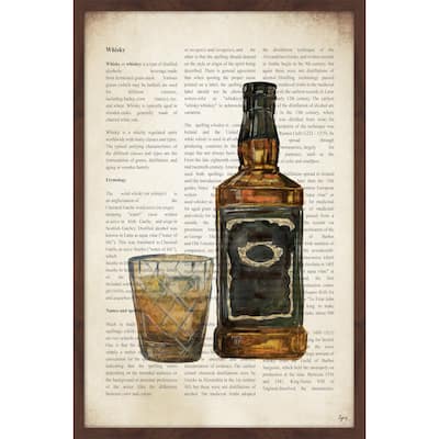 'Whisky History' Framed Painting Print