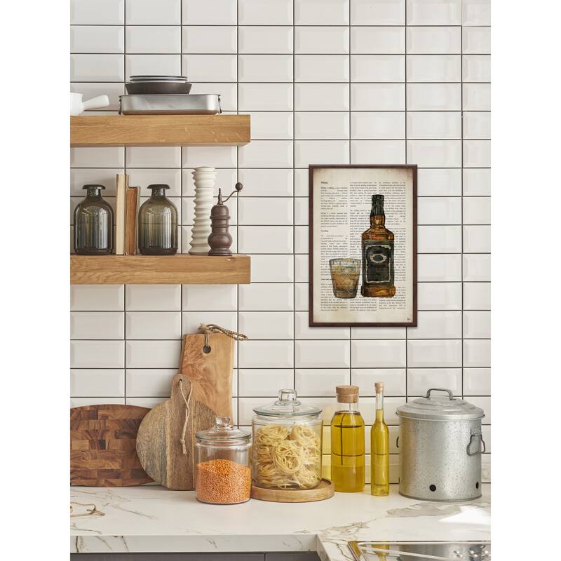 'Whisky History' Framed Painting Print