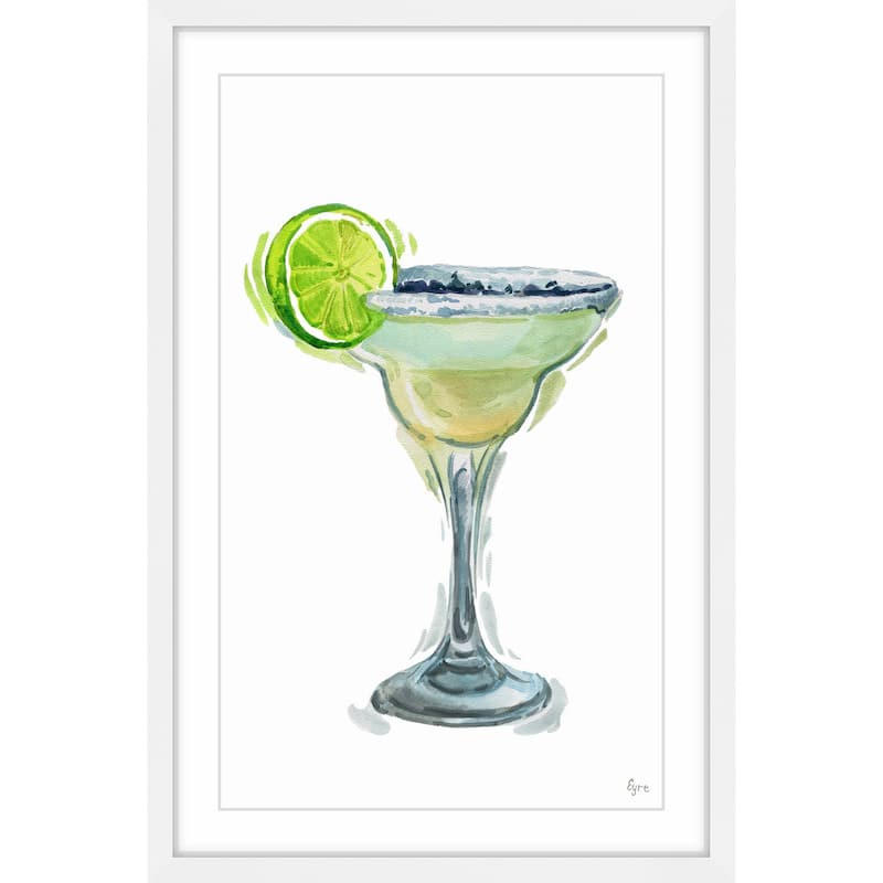 'Lime Margarita' Framed Painting Print