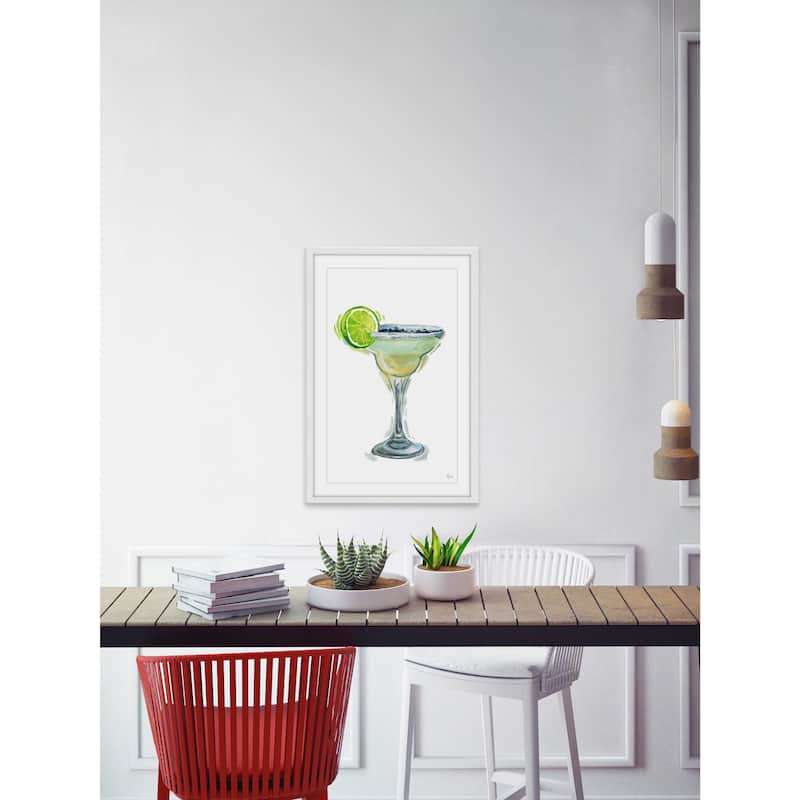 'Lime Margarita' Framed Painting Print