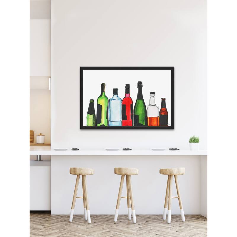 'Open Bar' Framed Painting Print