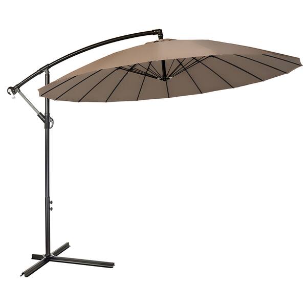 Shop Black Friday Deals On Trademark Innovations 9 Foot Offset Patio Umbrella With 18 Ribs Overstock 16252052