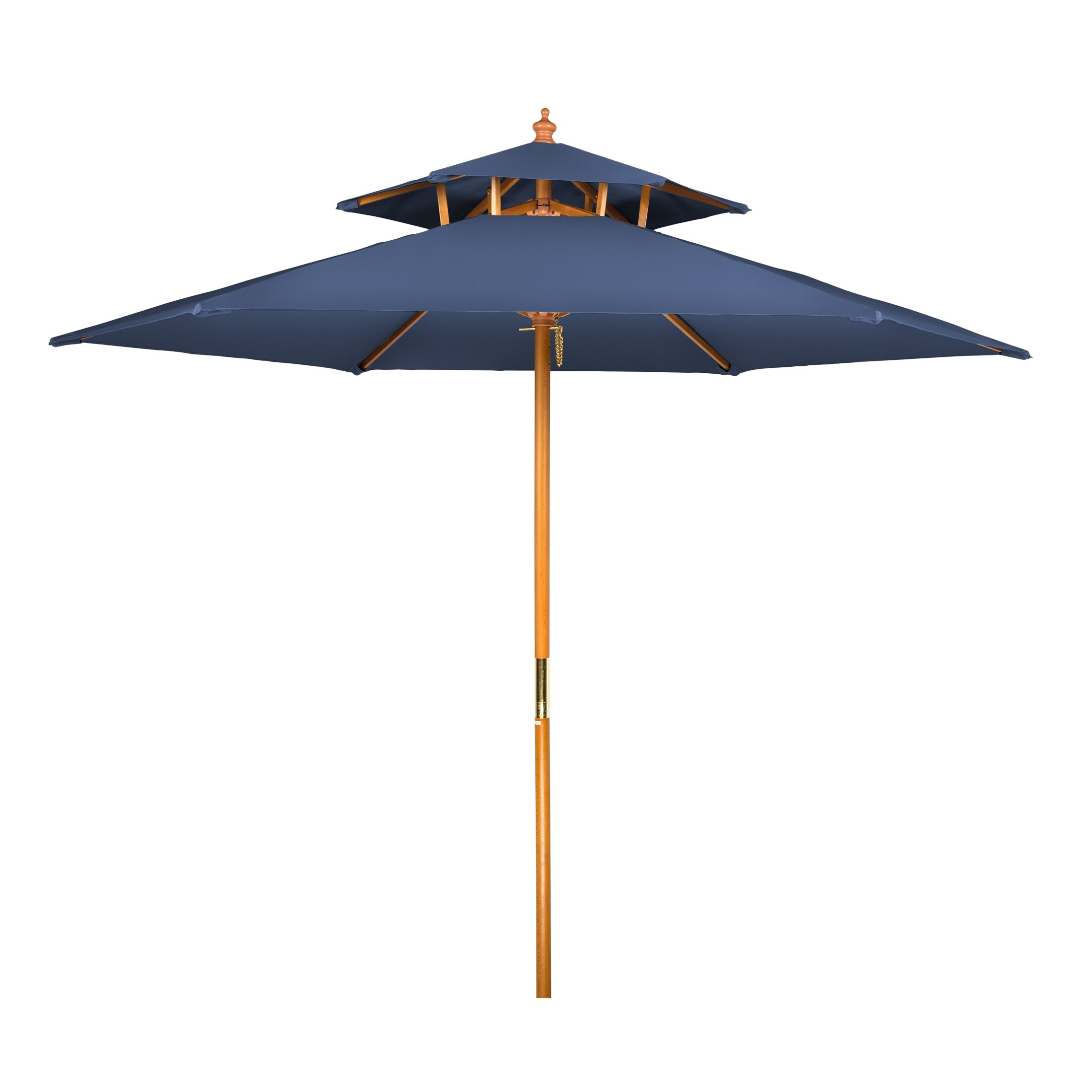 Shop 8 Wood 2 Tier Pagoda Style Patio Umbrella By Trademark