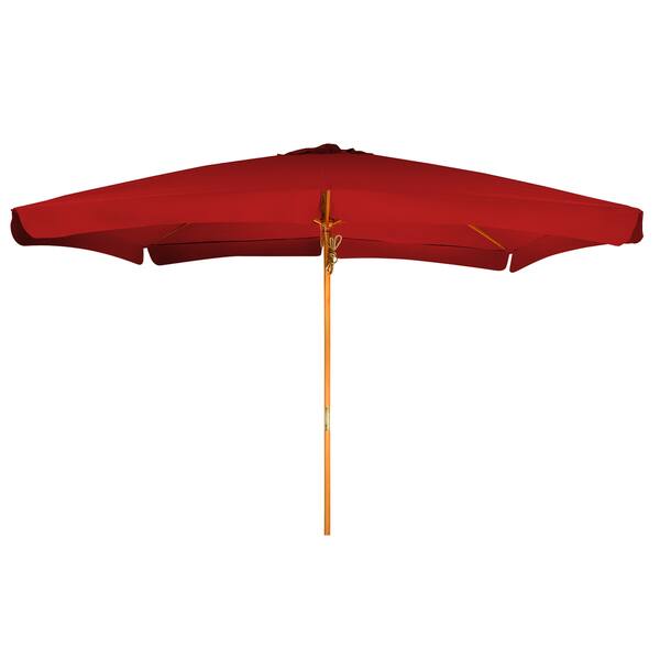 Shop 10 Rectangular Wood Frame Patio Umbrella By Trademark Innovations Overstock 16252329