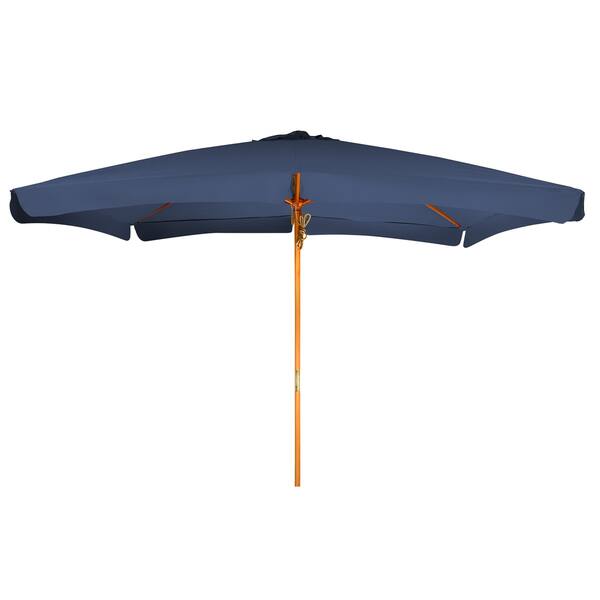 Shop 10 Rectangular Wood Frame Patio Umbrella By Trademark Innovations Overstock 16252329