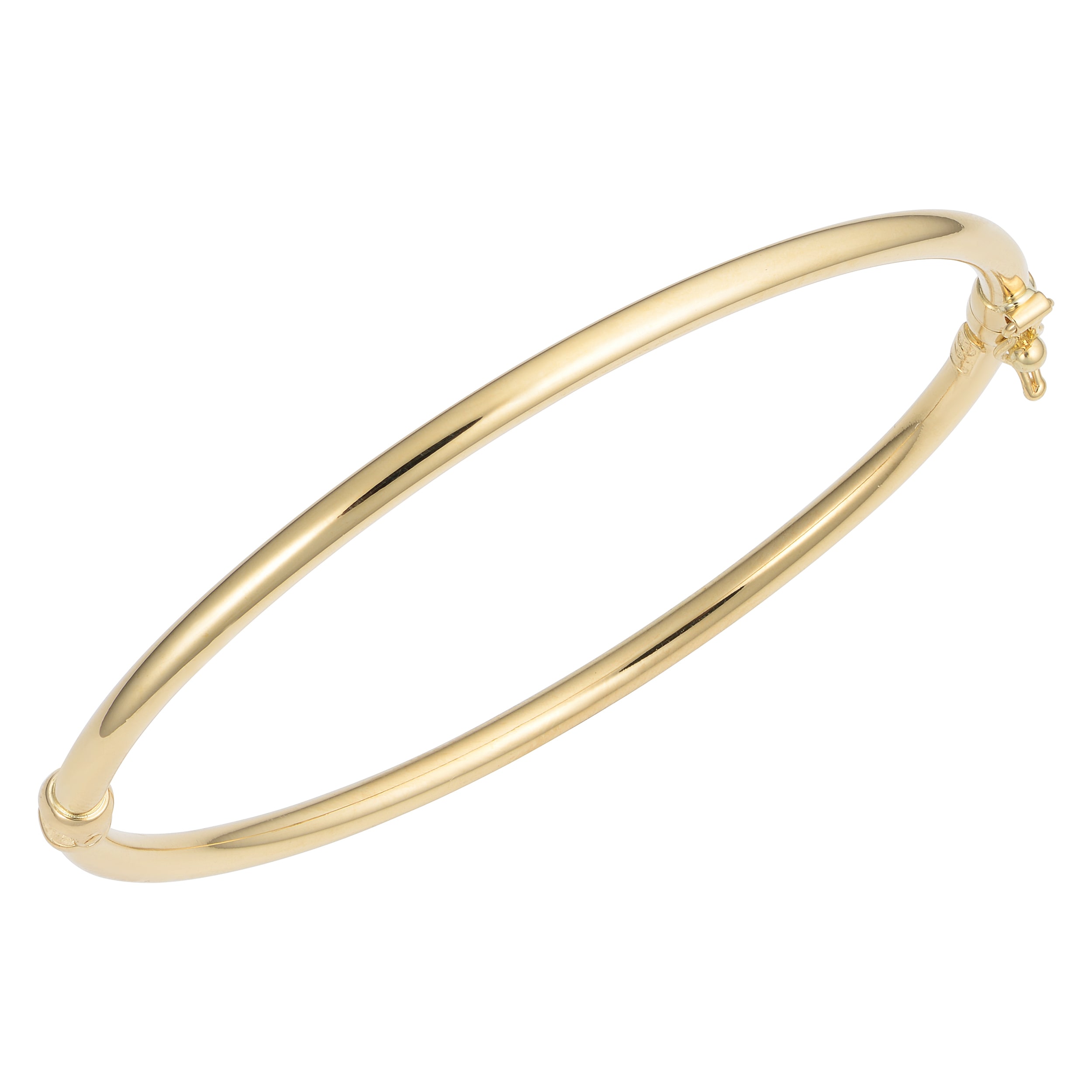 gold bangle bracelet with clasp