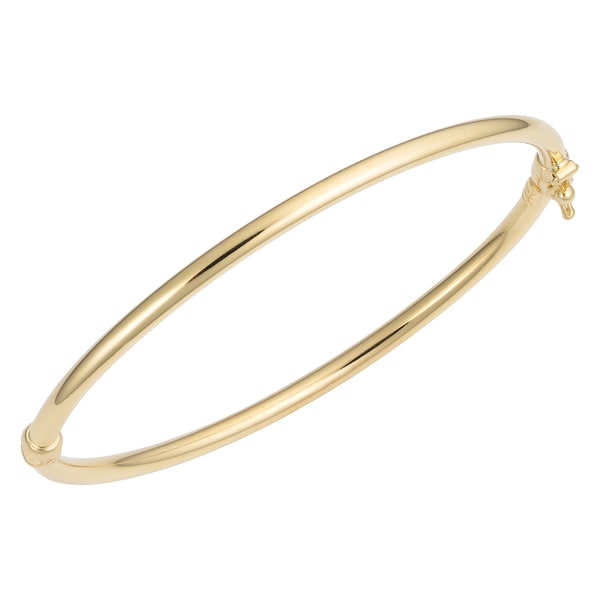 Fremada Italian 18k Yellow Gold Bangle Bracelet 3 Mm Wide Fremada Italian 18k Yellow Gold Bangle Bracelet 3 Mm Wide