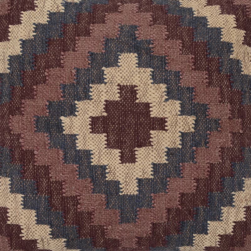 Handmade 20" Kilim Throw Pillow, Set of 2 (India) - 20" x 20"