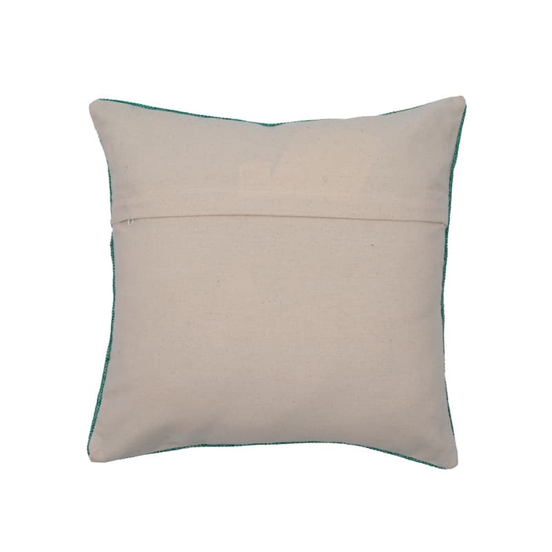 Handmade Cotton Throw Pillow, Set of 2 (India) - 20" x 20"