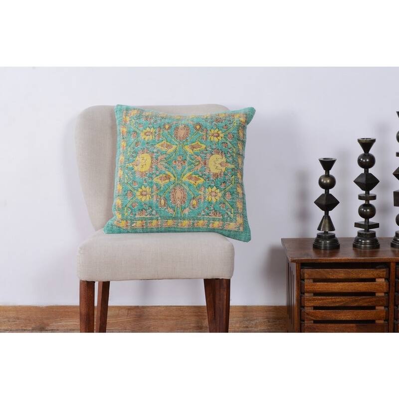 Handmade 20" Cotton Throw Pillow, Set of 2