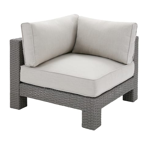 Madison Park Perry Light Grey Patio Corner Sectional Chair