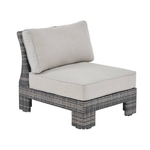 Madison Park Lenox Dark Grey/ Grey Outdoor Sectional Lounge