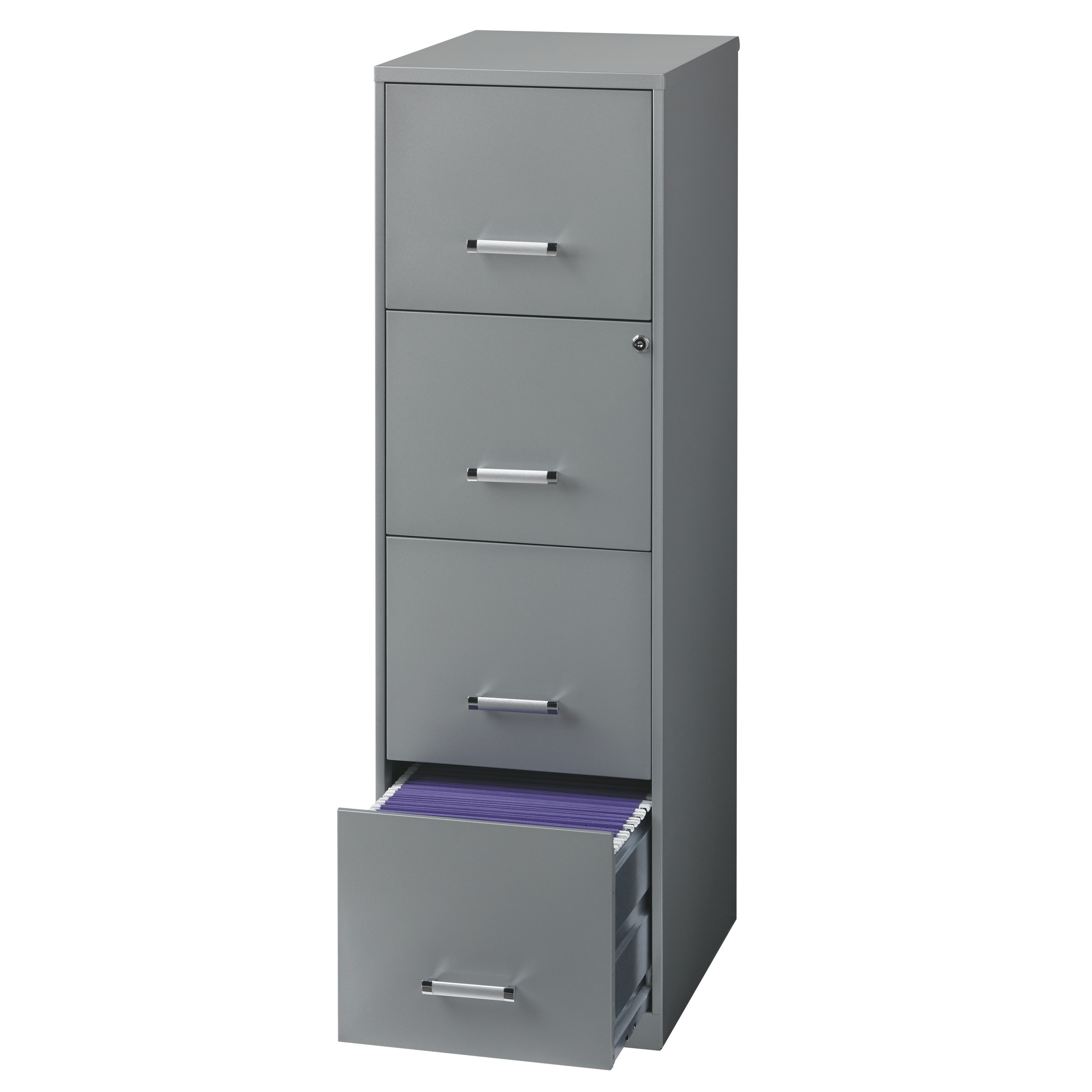 Shop Office Designs Silver Steel 18 Inch Deep Steel File Cabinet