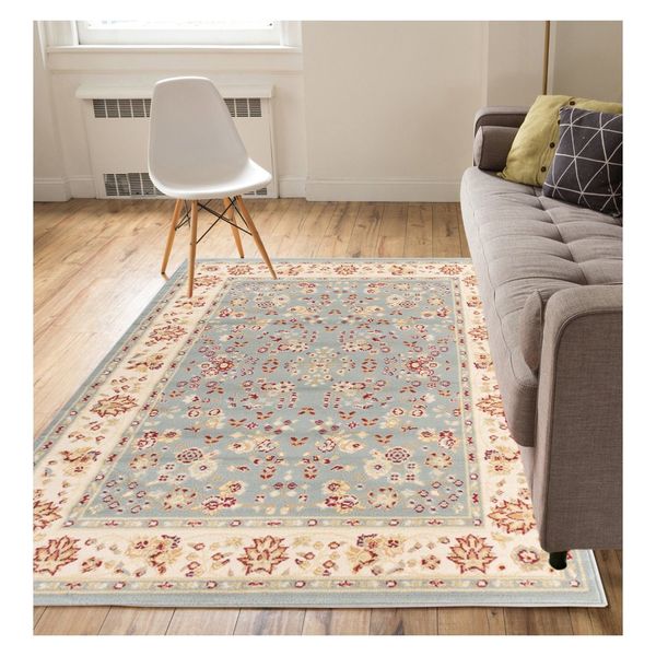 Eastgate Traditional Oriental Classic Blue Area Rug - 8'2" x 9'10"