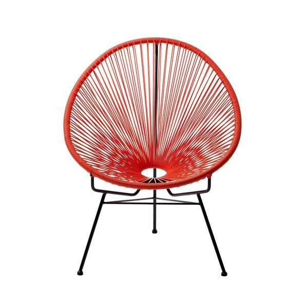 ACAPULCO PATIO WOVEN CORD CHAIR RED