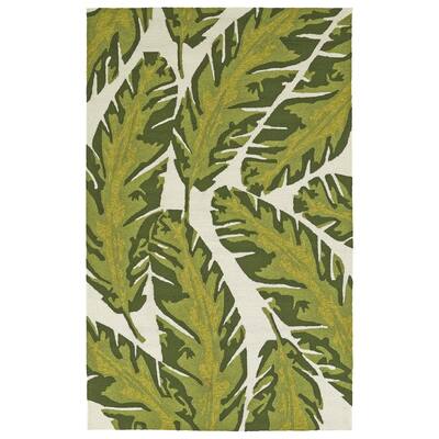 Handmade Topsail Ivory Palm Polypropylene Rug (8'0 x 10'0) - 8' x 10'