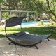 Marrakech Outdoor Wood Sunbed with Canopy by Christopher Knight Home - Thumbnail 2