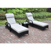 Poundex LIZKONA All-Weather Single Outdoor Adjustable Lounger