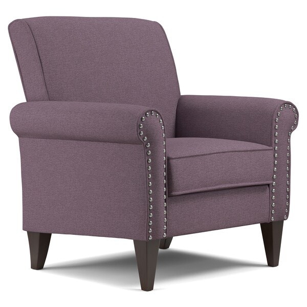 Shop Handy Living Jean Amethyst Purple Linen Arm Chair ...