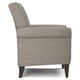 Copper Grove Herve Dove Grey Linen Arm Chair - Thumbnail 4