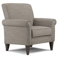 Copper Grove Herve Dove Grey Linen Arm Chair