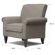 Copper Grove Herve Dove Grey Linen Arm Chair - Thumbnail 6