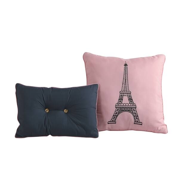 Shop Amour Paris Themed Reversible Quilt Set With Throw Pillows