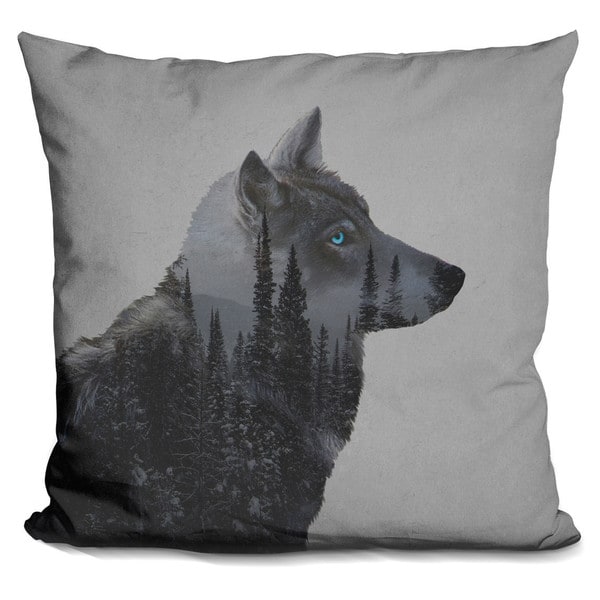 wolf pillow plush