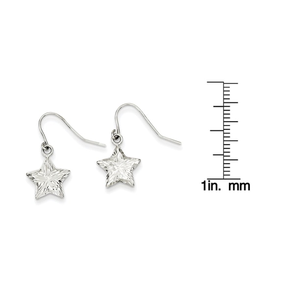 30mm X 12mm 14k Two-tone Gold Dangle Heart Earrings,