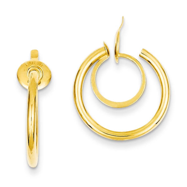 14 Karat Non Pierced Hoop Earrings On Free Shipping 14 Karat Non Pierced Hoop Earrings