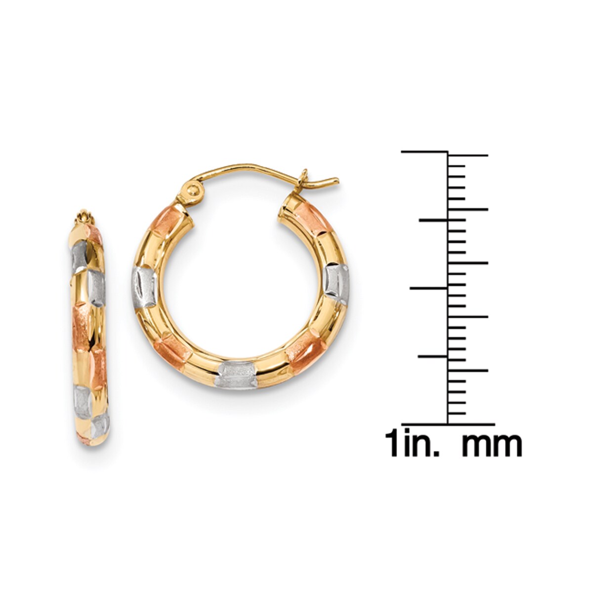 Huge Dusty Pave 14 kt yellow gold Hoop earrings