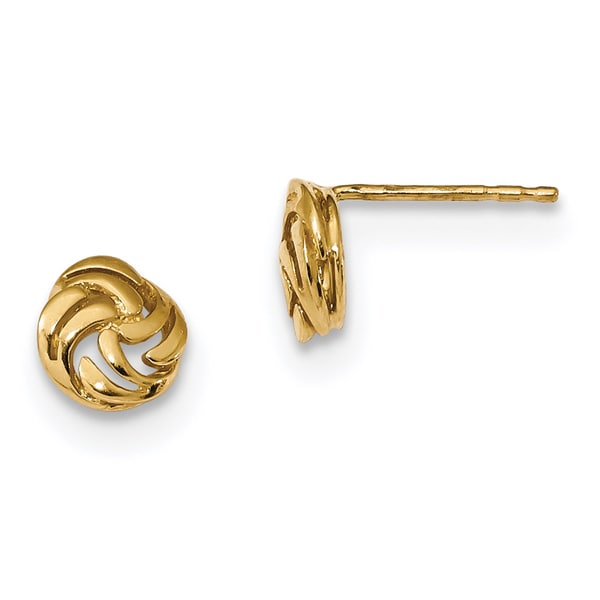 14 Karat Gold Polished Fancy Post Earrings On Free 14 Karat Gold Polished Fancy Post Earrings