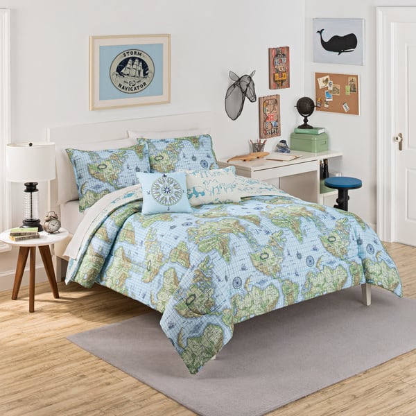 Shop Waverly Kids Buon Viaggio Reversible 3 Piece Comforter Set