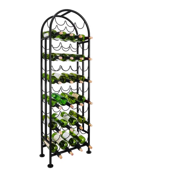 Copper Grove Edenvale 47-bottle Sleek Matte Black Wine Rack