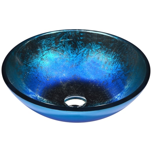 Shop Anzzi Oceana Series Vessel Sink In Blue Free Shipping