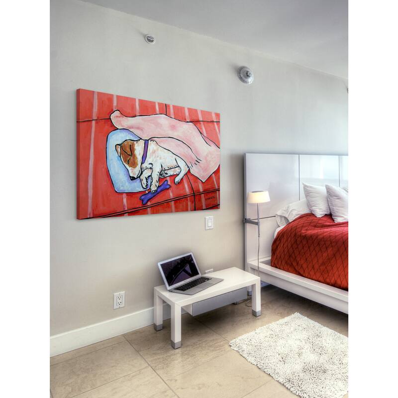 'JRT Sleep' Painting Print on Wrapped Canvas - Multi-Color
