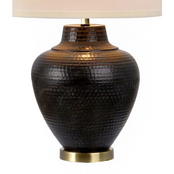 bronze hammered table lamp