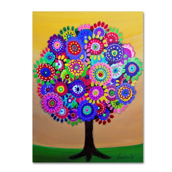 Prisarts 'sunny Tree Of Life' Canvas Art - Overstock - 16289239