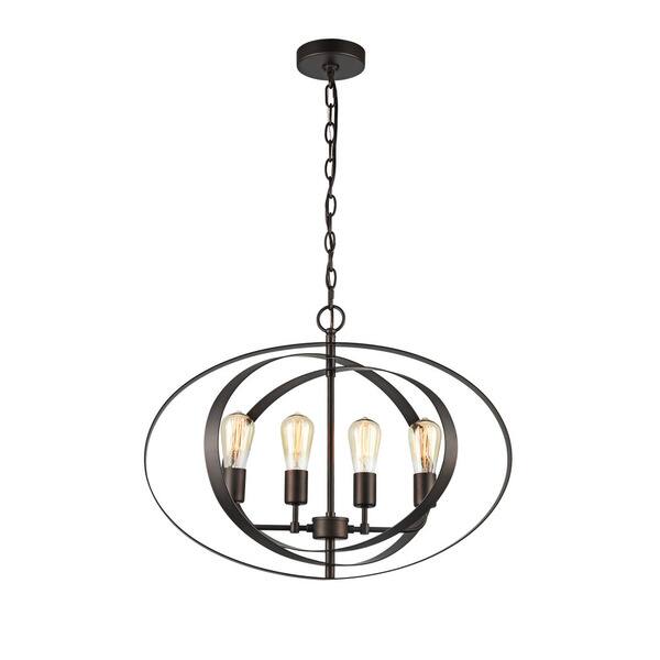 Chloe Osbert Collection 4 Light Oil Rubbed Bronze Pendant Chloe Osbert Collection 4 Light Oil Rubbed Bronze Pendant