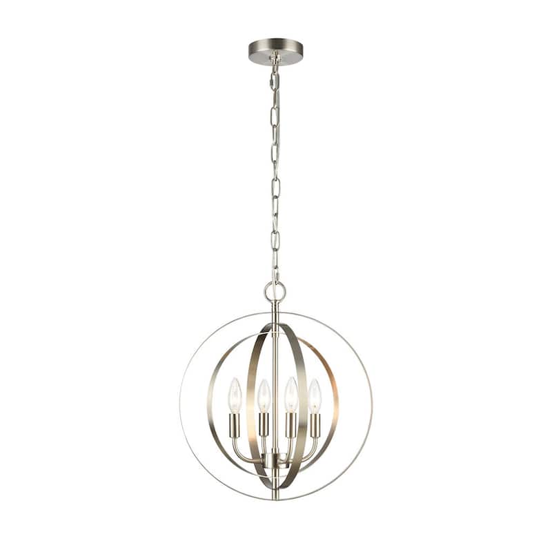 Osbert 4-light Brushed Nickel Pendant
