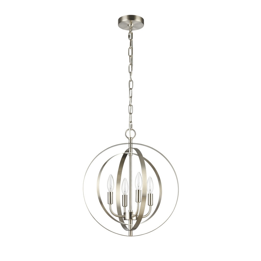 Osbert 4-light Brushed Nickel Pendant - Brushed Nickel